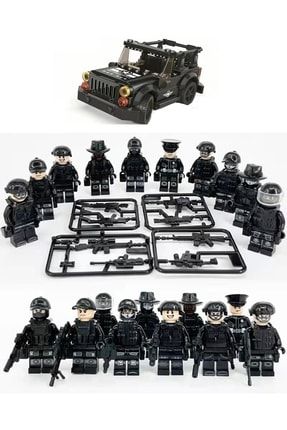 10 Adet Lego Uyumlu + Swat Askeri Arabası Ile Birlikte TYC00482900705