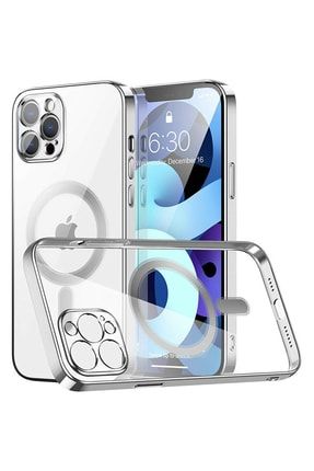 Iphone 13 Pro Max Kılıf Magsafe Uyumlu 3d Kamera Korumalı Electroplating Şeffaf Silicone Case 13promaxelectroplating