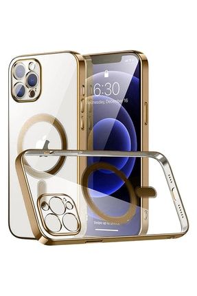 Iphone 13 Pro Kılıf Magsafe Uyumlu 3d Kamera Korumalı Electroplating Şeffaf Silicone Case 13proelmgcase
