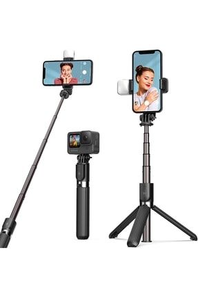 S10s - Işıklı Youtuber - Tiktok Selfie Çubuğu - Tripod - Bluetooth Kumandalı S10S