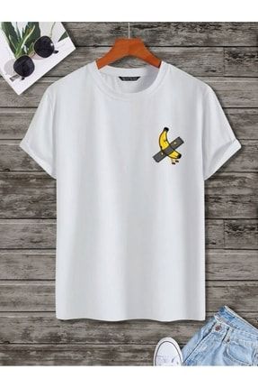 Oversize Unisex Banana Baskılı T-shirt %100 Pamuk mdl-nseason-71