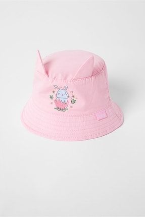 0-18 Ay Kız Bebek Yazlık Fötr Şapka y19898