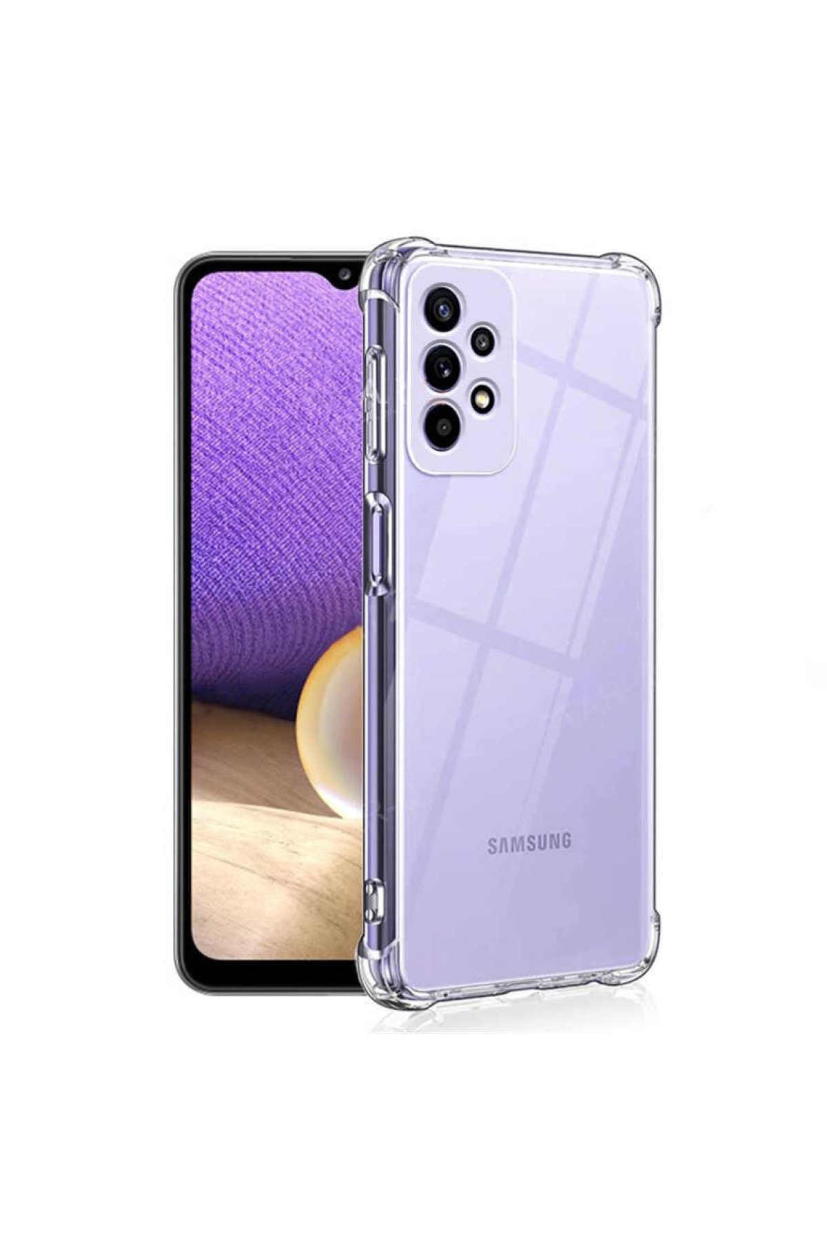 Samsung Galaxy A23 Kapak Köşe Korumalı AirBag Antishock Şeffaf Silikon Kılıf