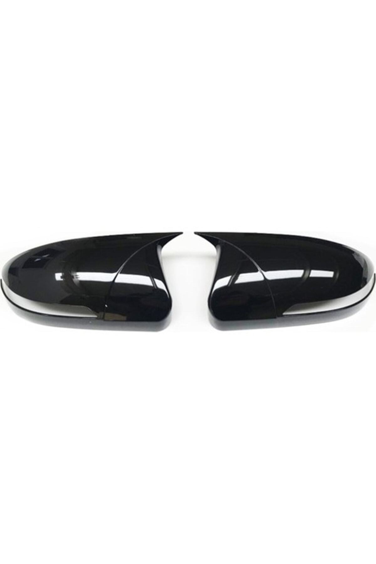 HasAkman Hyundai Elantra Uyumlu  Sinyalli Batman Yarasa Ayna Kapağı Piano Black 2011 2012 2013 2014 2015