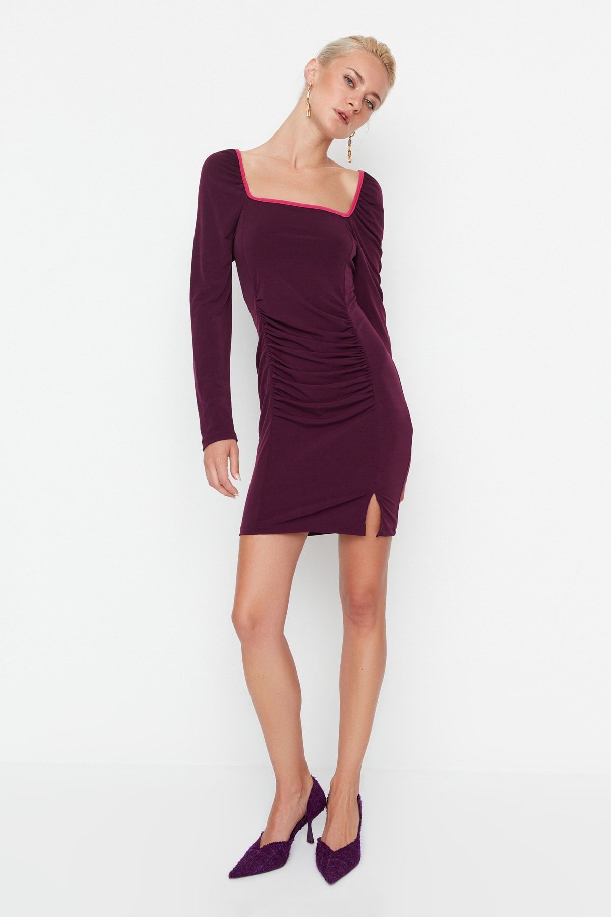 Trendyol Collection Kleid Lila Bodycon