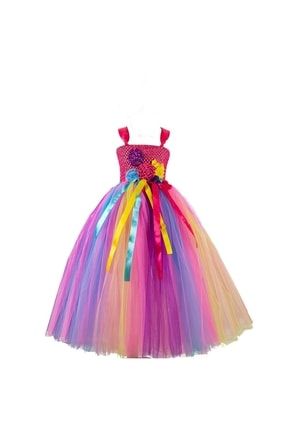 Unicorn Tütü Elbise,doğum Günü Kız Çoçuk Elbise,unicorn Kabarık Elbise(ASTARSIZ) bbanew2