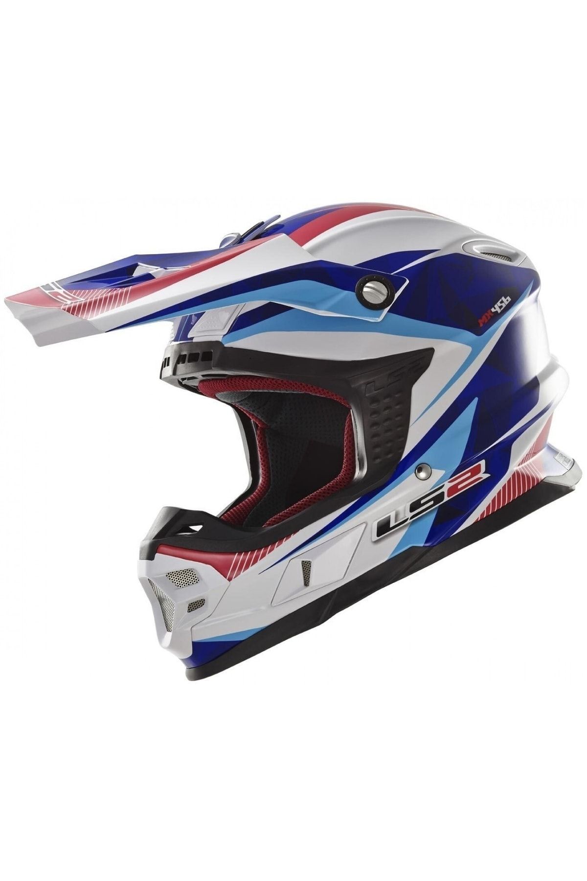 LS2 Men s Quartz Motocross Enduro Helmet Blue and Red Mx456 Trendyol