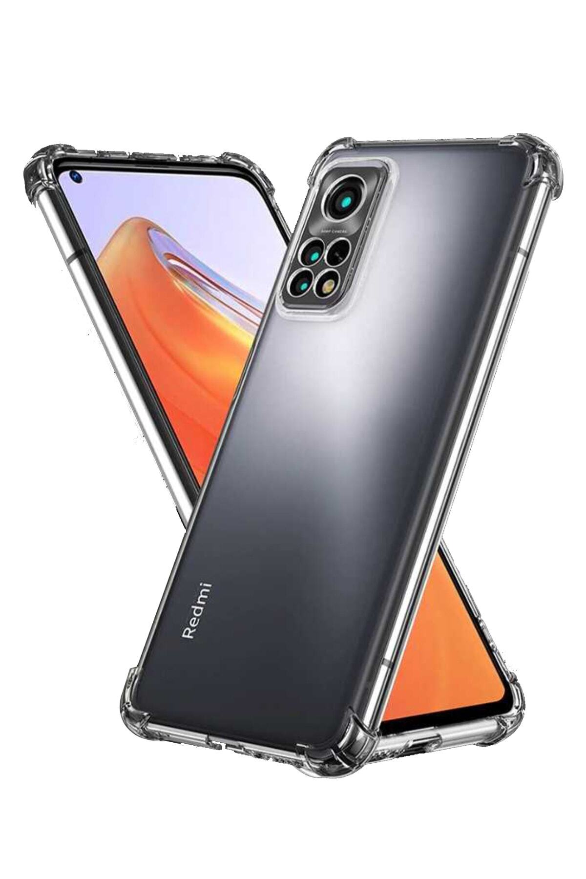Xiaomi Redmi Note 11 Global Kapak Kamera Korumalı Şeffaf Antishock Köşe Korumalı Silikon Kılıf