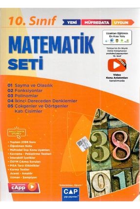 10. Sınıf Anadolu Lisesi Matematik Seti Süperfiyat524