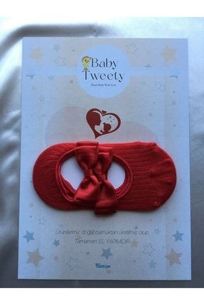 Özel Aksesuarlı Bebek Babet Çorap BabyTweety99