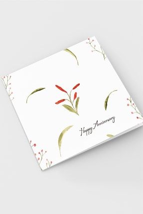 'happy Anniversary' Yazılı Yıldönümü Tebrik Kartı - Happy Anniversary Greeting Card PP15-15CM110