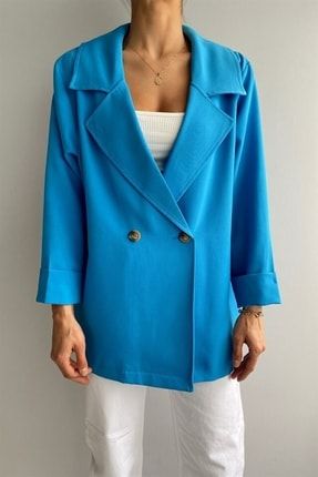 Mavi Oversize Ceket over-3