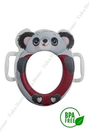 Çocuk Bebek Klozet Adaptörü Kulplu Süngerli Lüx Koala Desenli TK2512130908