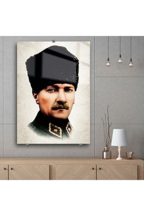 Lüks Kırılmaz Cam Tablo - Mustafa Kemal Atatürk DSPA106