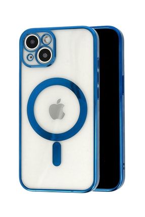 Apple Iphone 13 Promax Uyumlu Kablosuz Şarj Özellikli Kamera Korumalı Şeffaf Magsafe Telefon Kılıfı Tria13promaxRazerMagsafe