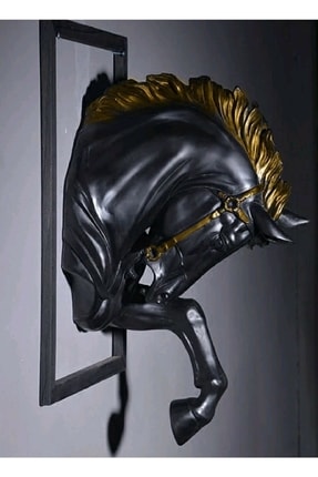 be art you Duvar At Heykeli Siyah Ve Altın