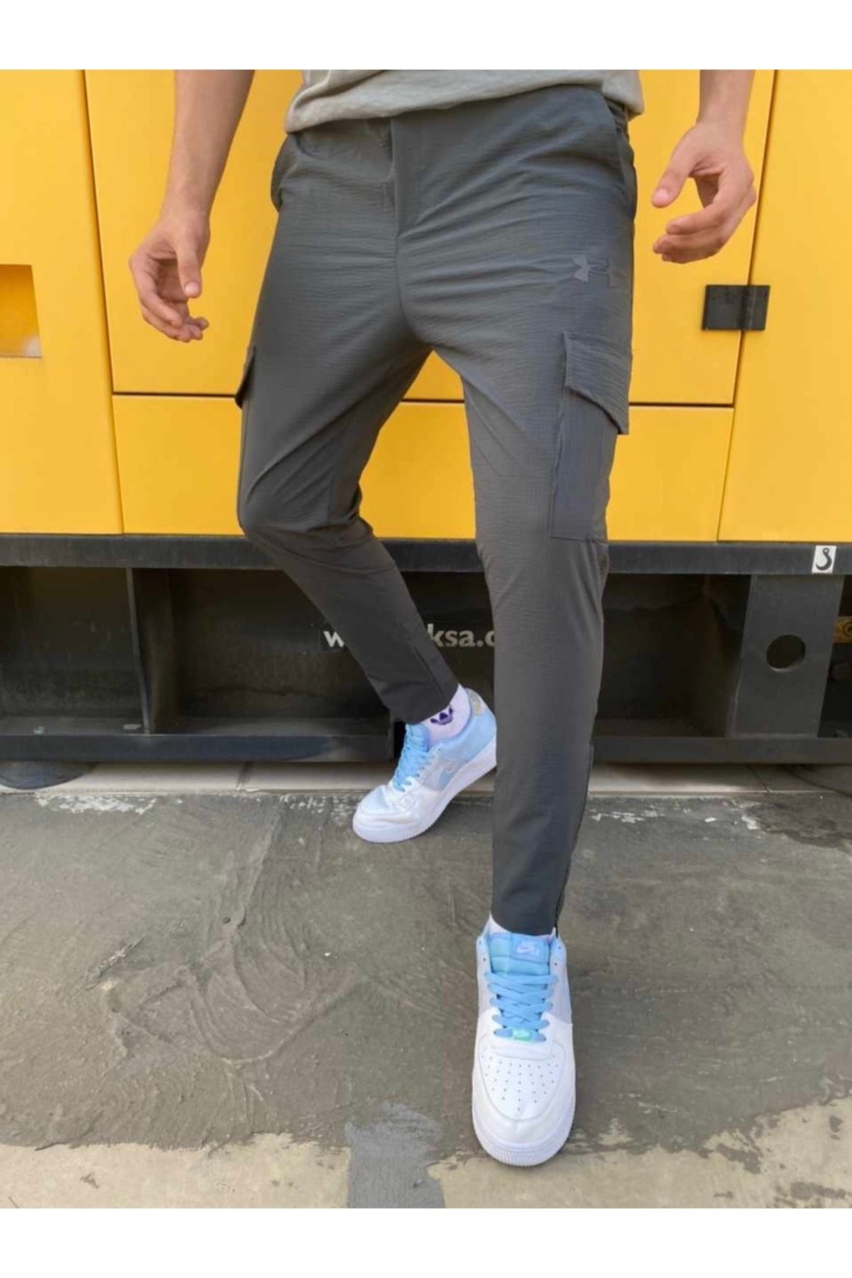 ClaSs fashion Erkek Paça Fermuar Cepli Paraşüt Kumaş Eşofman Altı