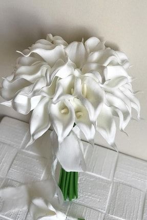 Gelin Buketi Beyaz Islak Gala Yaka Çiçeği fca4011