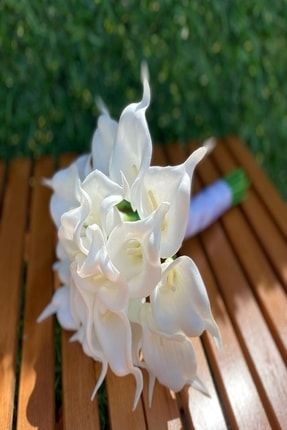 Gelin Buketi Beyaz Islak Gala Yaka Çiçeği fca4013
