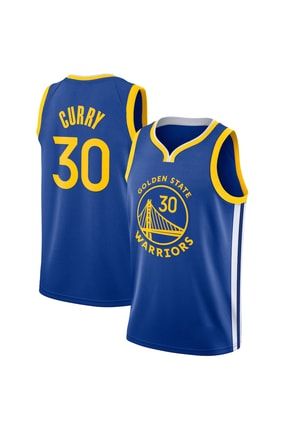 Erkek Beyaz Stephen Curry Golden State Warriors Forması 23523567