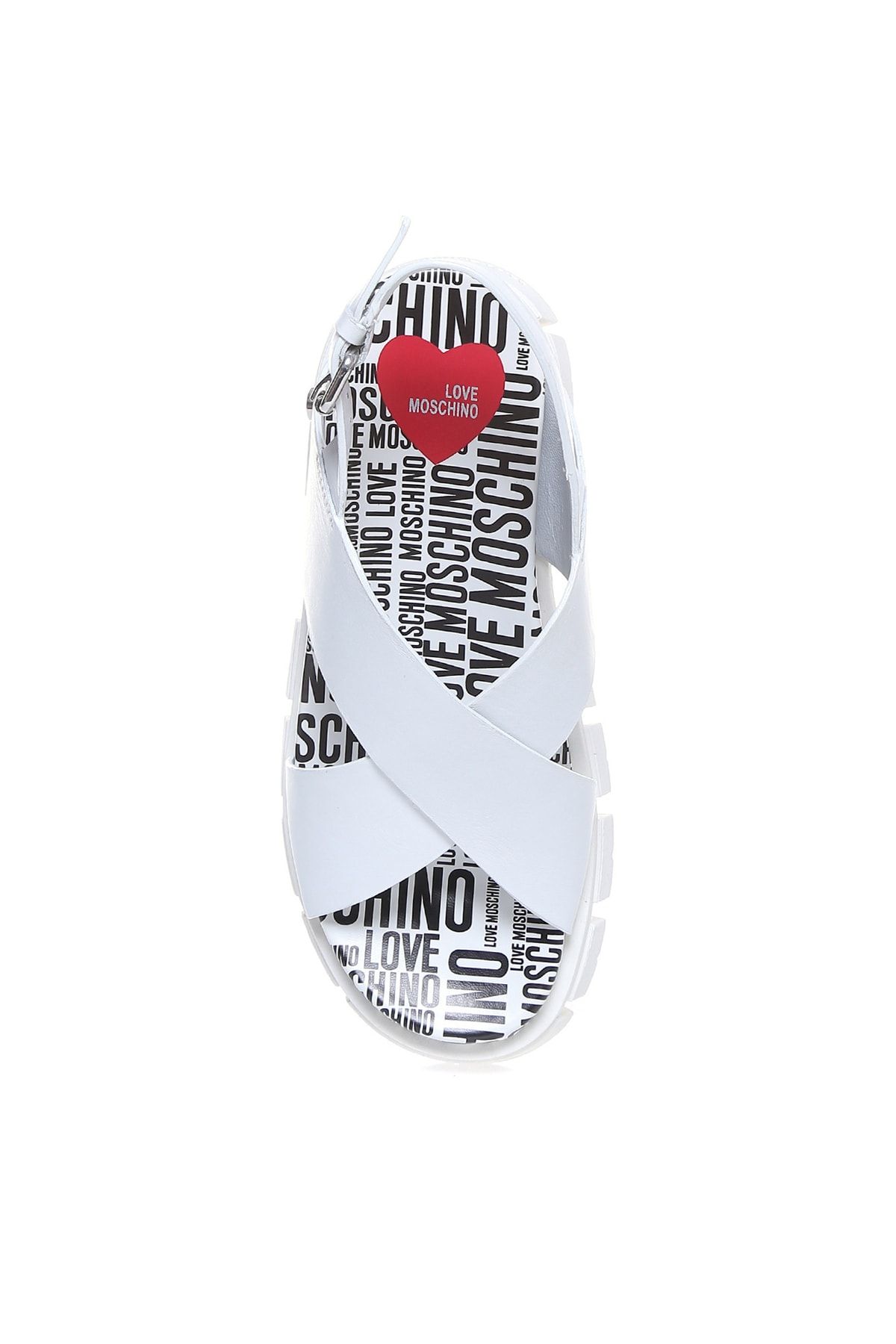 Love Moschino-Sandale albe - 40 de modele 4