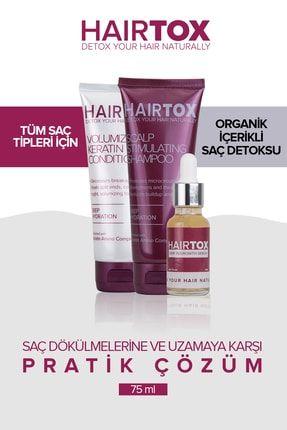 Hairtox Saç Detoks Seti, Şampuan, Krem & Serum 3 Parça HRTX856941