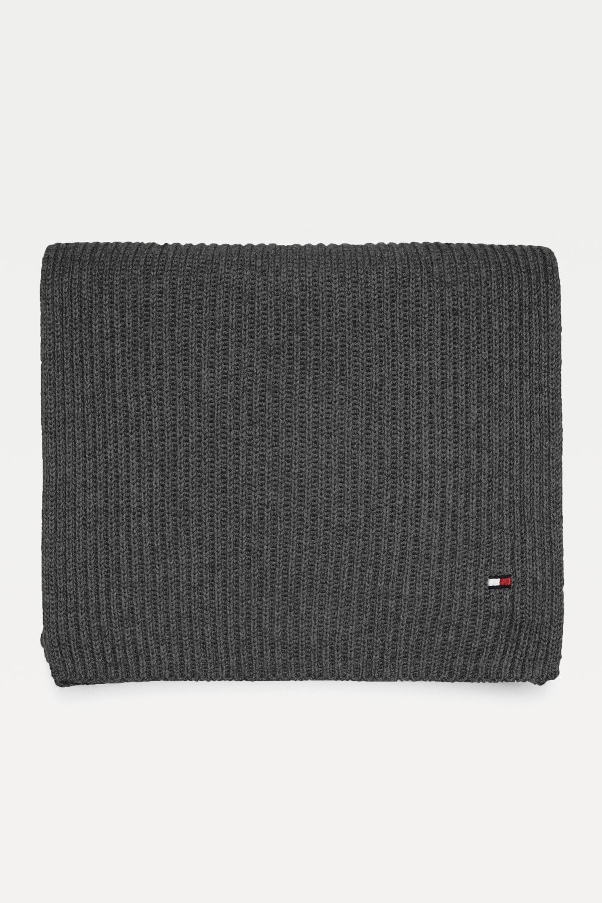 Tommy Hilfiger-Eșarfă gri pentru bărbați Eșarfă din bumbac Pima AM0AM06546 8