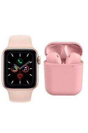 Xiaomi Mi 11 Lite Uyumlu Kolay Kurulumlu Watch 6 Series Akıllı Saat + I12 Bluetooth Kulaklık BGW829