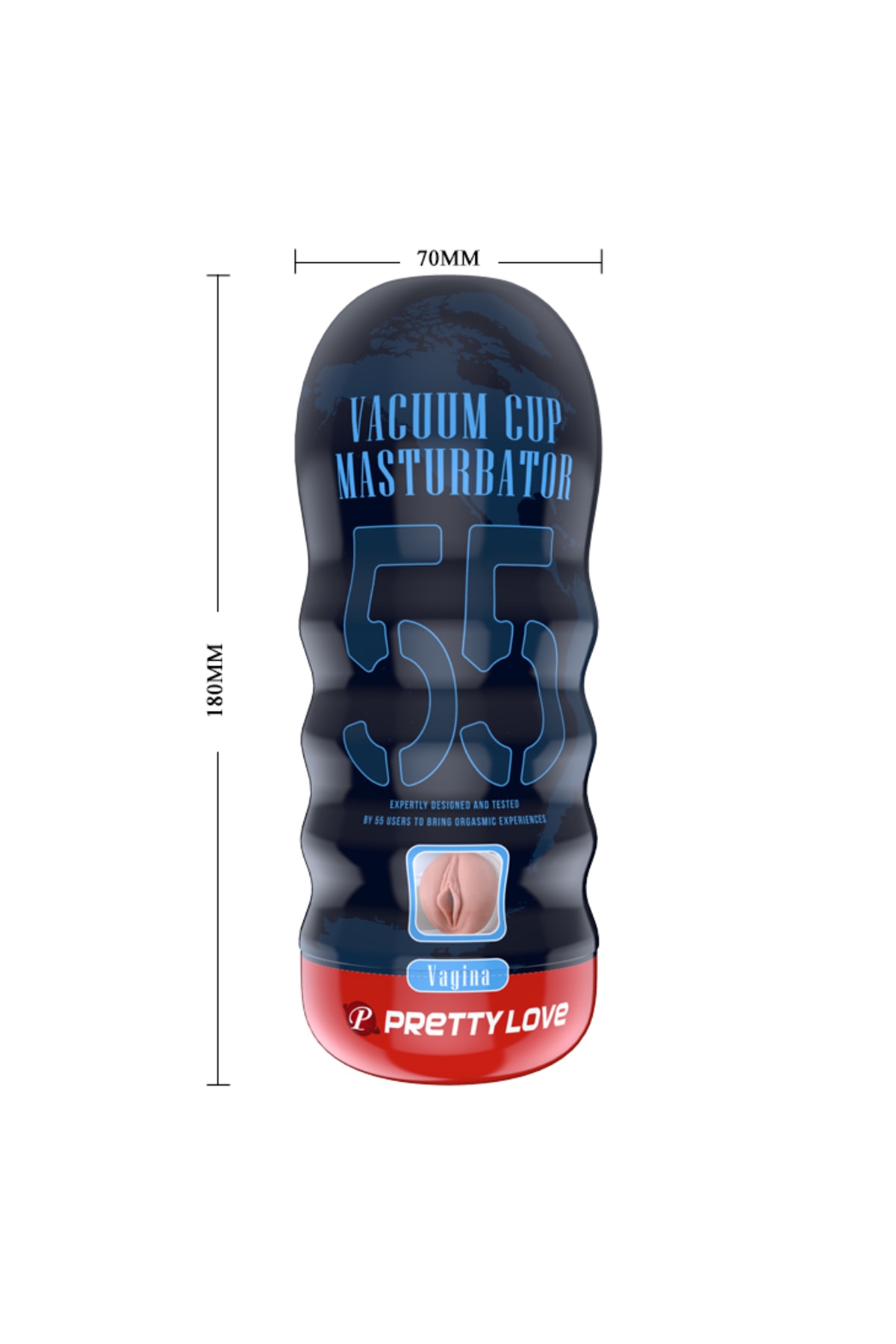 Vacuum Cup 18 Cm Gerçekçi Doku Realistik Suni Vajina Mastürbatör 2