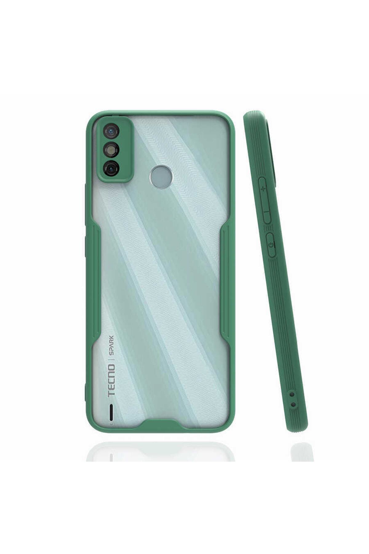 Tecno Spark 7t Compatible Case Color Edge Perfume Tpu Silicone Dark Green