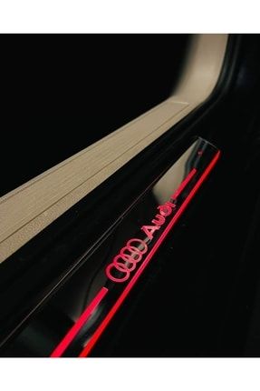 Audi Işıklı Pilli Ledli Sensörlü Kapı Eşik (kırmızı Led) kırmızışık1