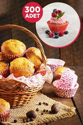 Kek Kapsülü Cupcake Muffin Kağıdı 300 Adet ( 3 Paket) ARS-KEK-3