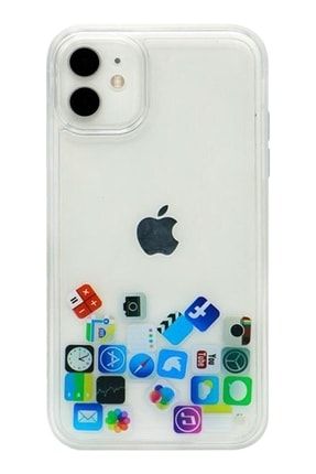 Iphone 12 & 12 Pro Uyumlu -sosyal Medya Logolu Simsiz Şeffaf Silikon Kılıf TCASEİP1212PROSULU