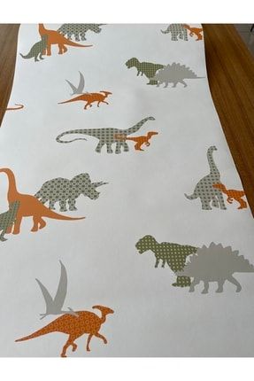 Dinozorlu Çocuk-bebek Odası Ithal Duvar Kağıdı (5m²) 56627260