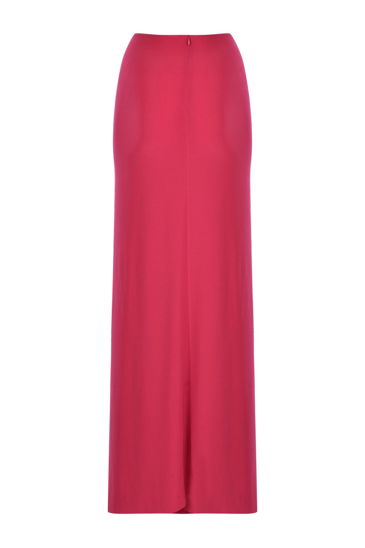 Whenever Company High Waist Long Skirt with Pink Hoop Detail and Deep Double Slits