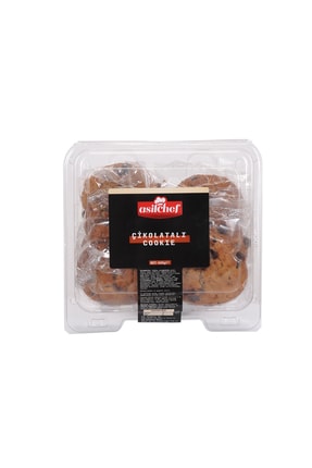 ASİLCHEF Asil Chef Çikolata Parçalı Cookie 8'li 400gr - Kurabiye