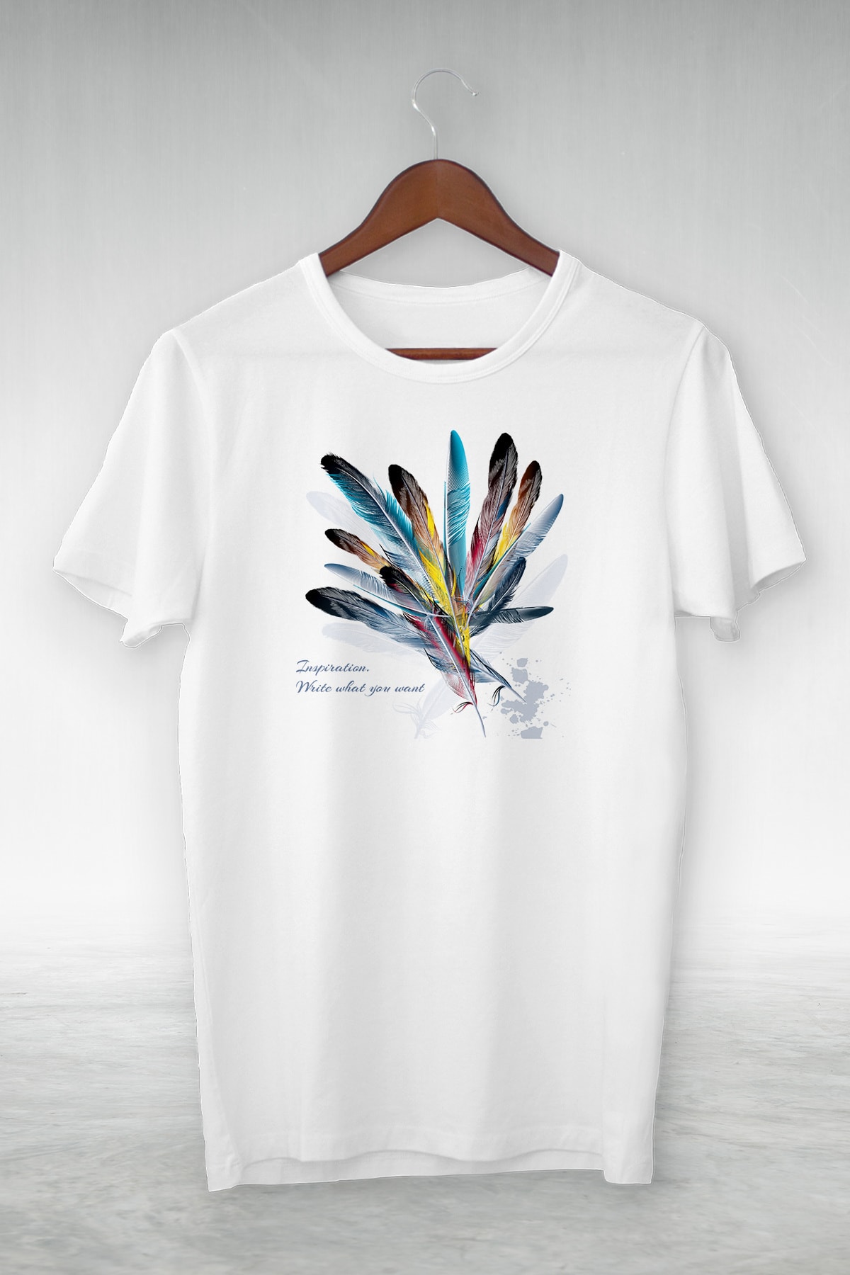 viptasarımtshirt Unisex Zokawear Beyaz T-shirt