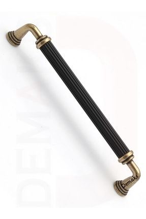 Melis Siyah-antik Sarı 128mm (1ADET) Lüks Mobilya Dolap Çekmece Kulpu Melis-s-a-s5