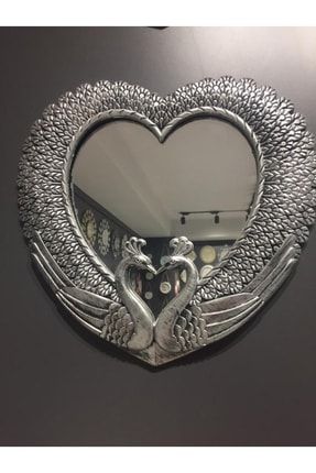 Kalp Model Ayna Gümüş Renk Sçk-007070