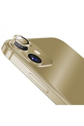 Iphone 11 12 Mini 12 6.1 Uyumlu Mercek Lens Kamera Koruması Gold Renk ttmgoldlenskoruma
