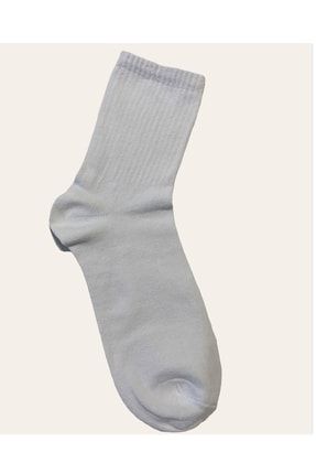 3'lü Unisex Beyaz Soket Çorap 4864713-1