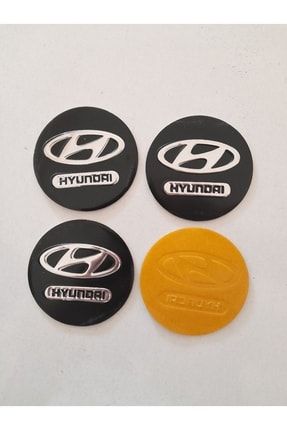 Hyundai Jant Kapak Etiketi Kabartmalı Göbek Etiketi Yapıştırma 60mm HYUNDAİGÖBEKYAPIŞKANLI