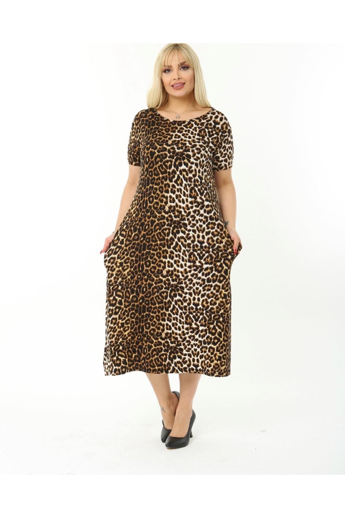Plus size cotton deals dress with pockets