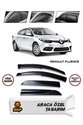 Renault Fluence Cam Rüzgarlık 4 Lü Takım Parlak Siyah PRA-5815620-9017