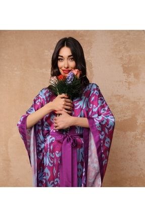 La Rioja Kısa Kimono Kaftan KMN024