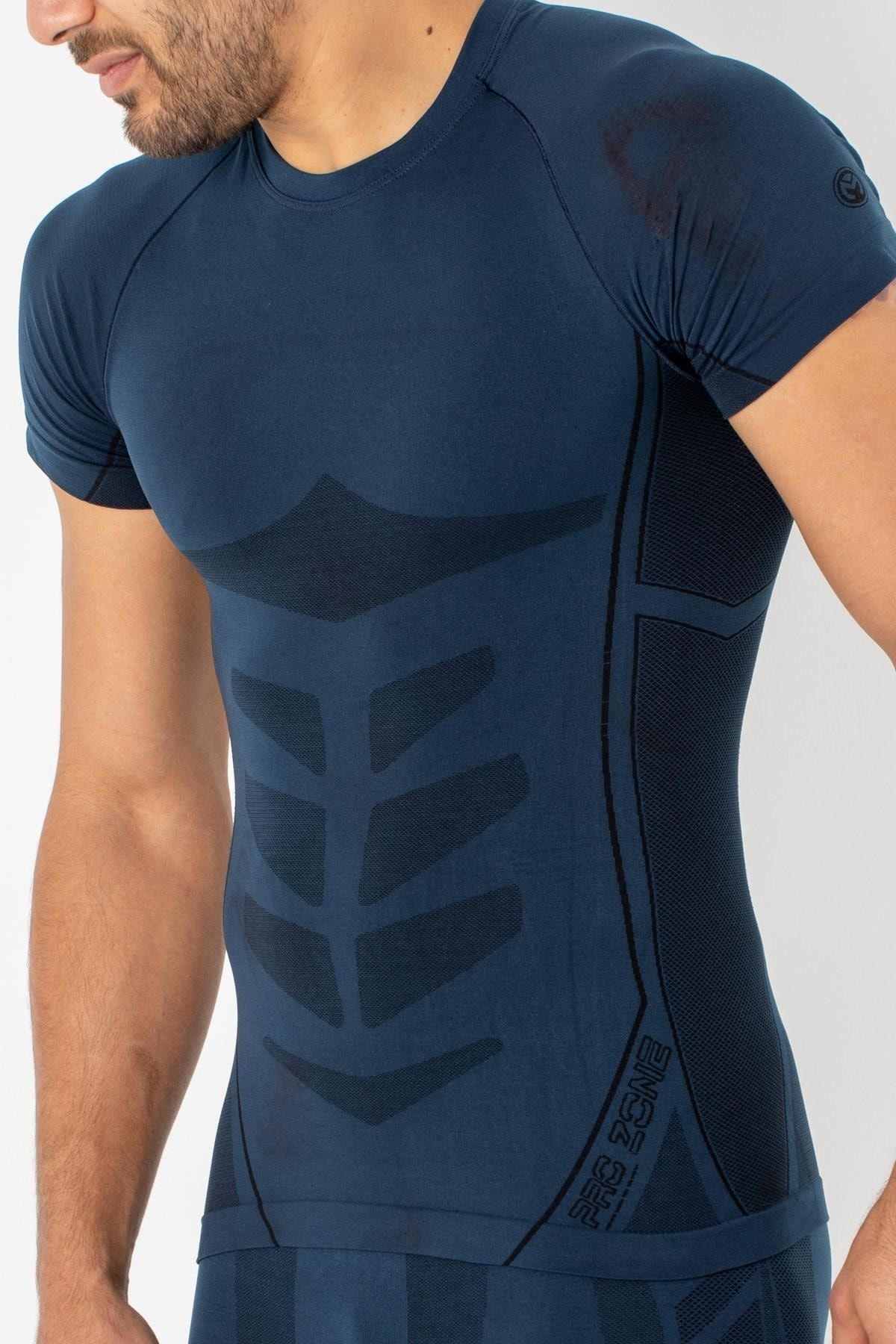 kingspearl Erkek Cool Dry Kısa Kollu Dikişsiz Spor Tişört VB8516