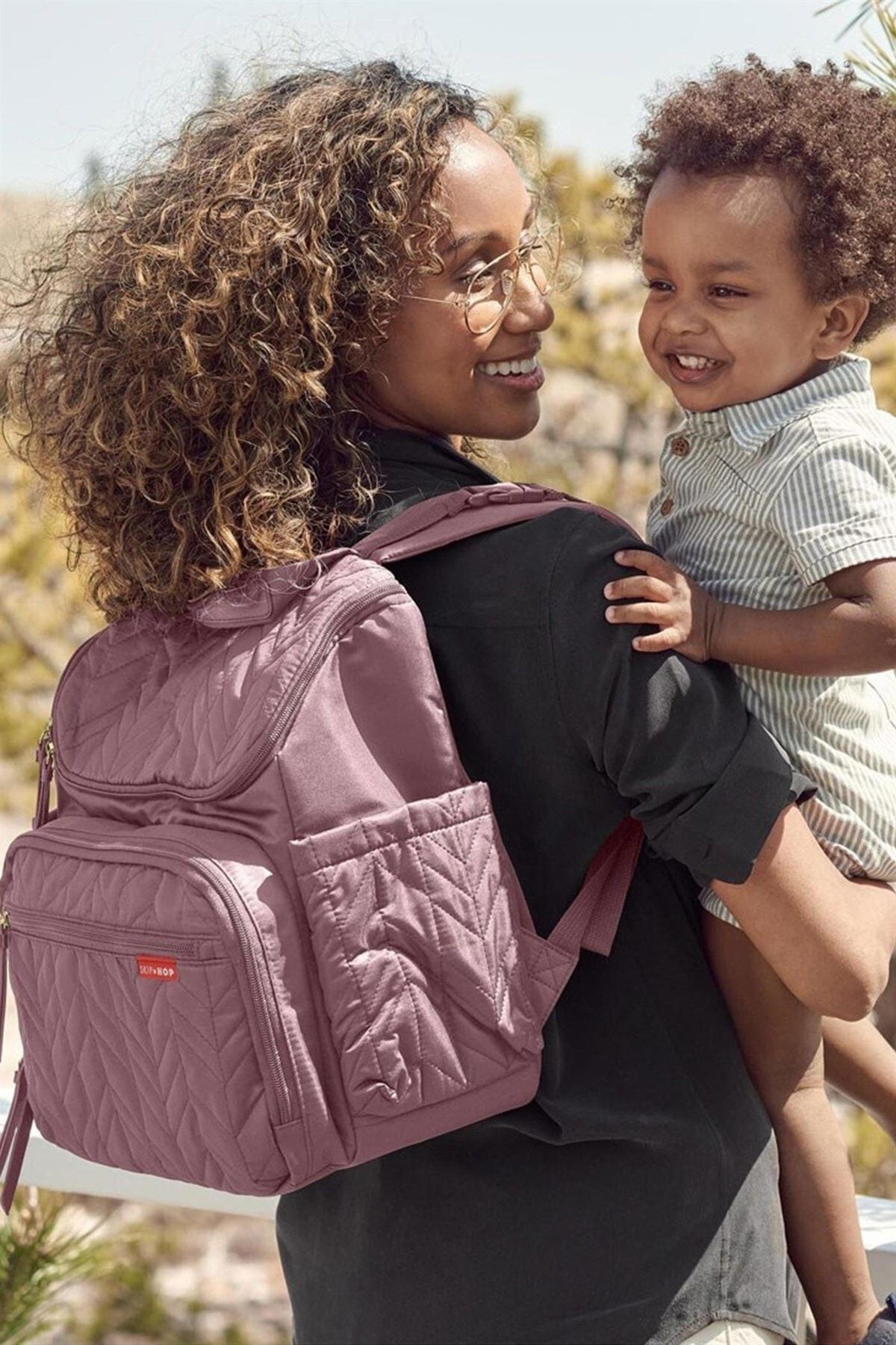 Skip hop sales diaper bag pink