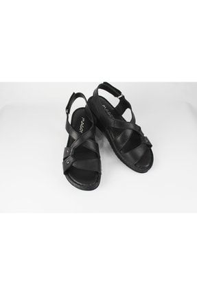 Hakiki Deri Kadın Sandalet Sndlt-Comfort-2