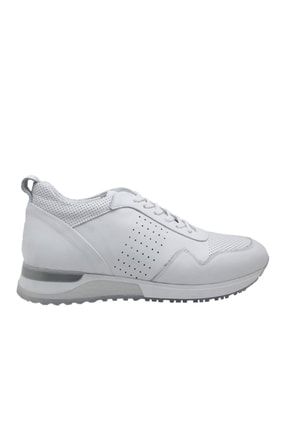 Beyaz - 811 1082 Erkek Deri Spor Ayakkabı & Sneaker