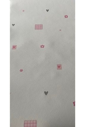 Kalp-çiçek Desenli Ithal Duvar Kağıdı (5m²) 440122
